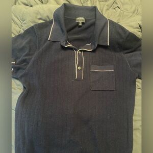 Todd Snyder Blue Polo Shirt Casual Cotton Blend